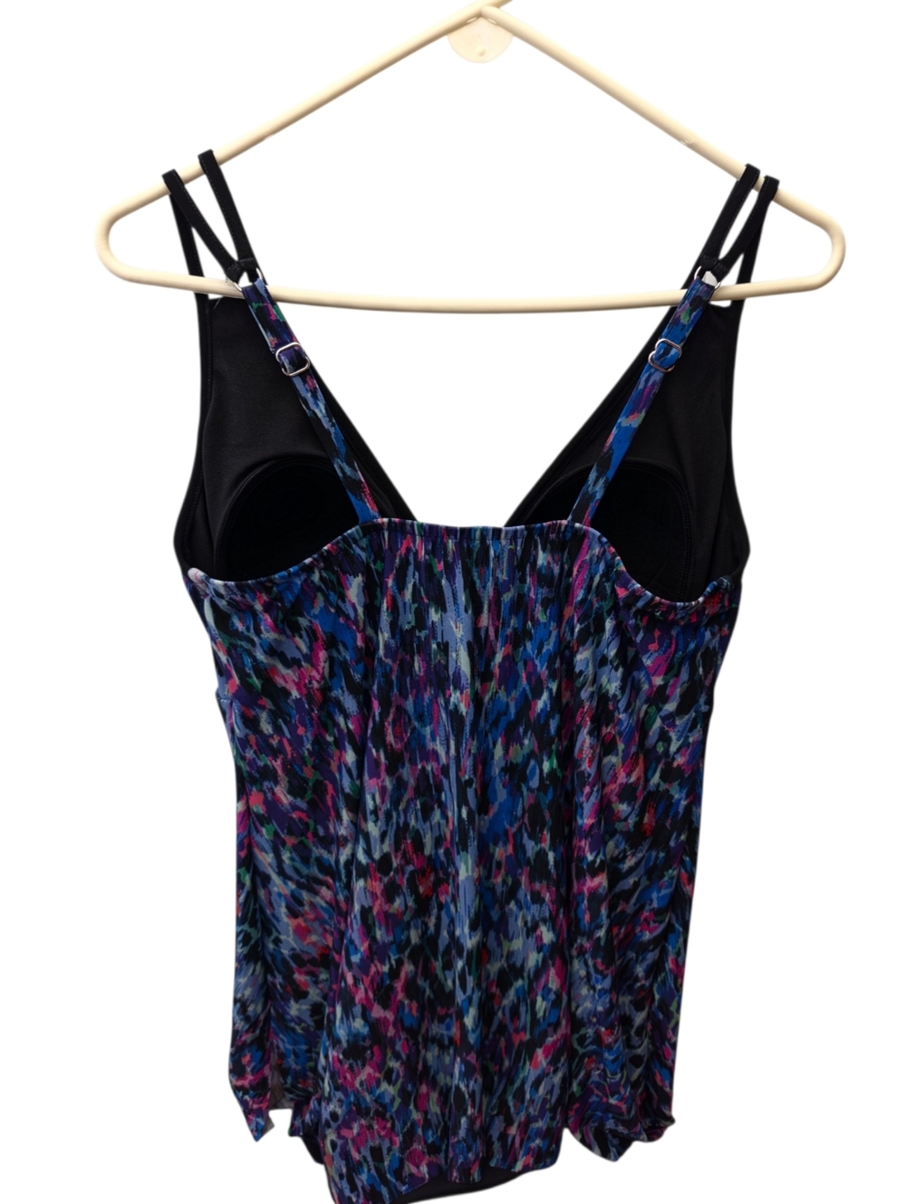 NWOT Trimshaper Tracey Mystic One-Piece Adjustable Swimdress Size 12 - Picture 2 of 4